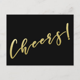 Fröhlich! | Imitate Gold Script Postcard Postkarte