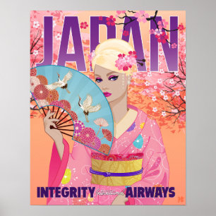 Fröhlich in Japan Klein Poster