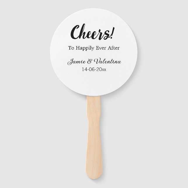 Fröhlich nach dem Hinzufügen von Paarnamendatum Fächer (Vorderseite)