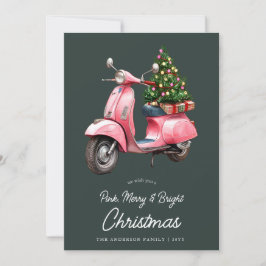Fröhlich Pink Weihnachten Italienische Vespa Vinta