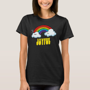 Fröhlich Süß Sarkastisch Retro Vintage 80er Regen T-Shirt