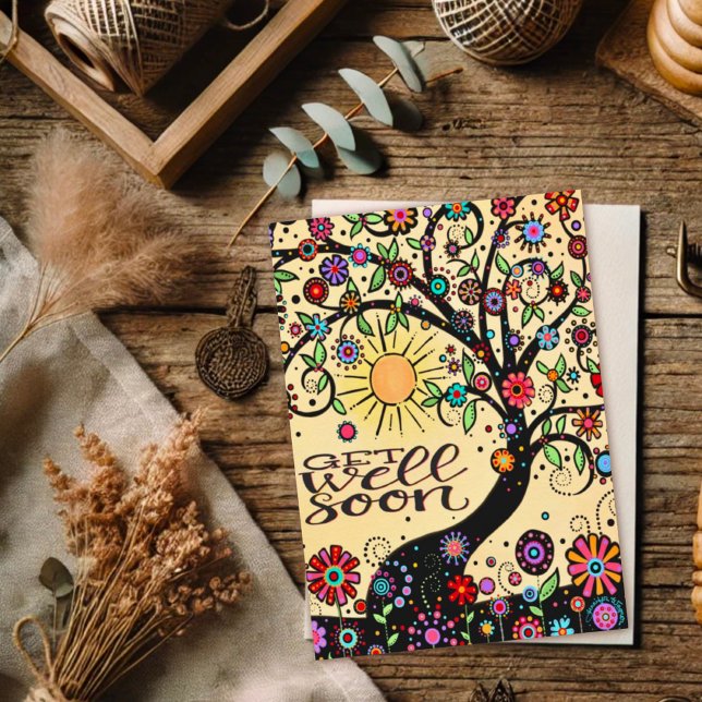 fröhlich und glücklich werden bald wieder gut Whim Karte (Von Creator hochgeladen)