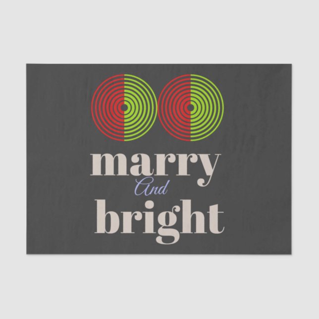 "Fröhlich und hell: Feiern Sie die Freude der Jahr Seidenpapier (Vorderseite)