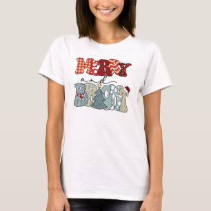 Fröhlich und hell-froh Xmas-Funny T-Shir T-Shirt