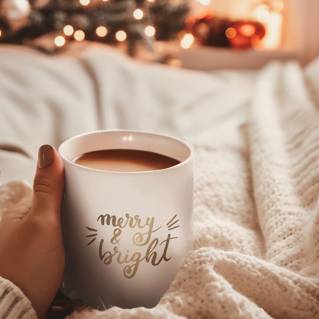 Fröhlich und hell - Gold Kaffeetasse (Von Creator hochgeladen)