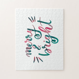 Fröhlich und hell - grün und rosa puzzle