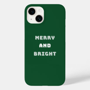 Fröhlich und hell, grüne Weihnachtskunst, Urlaub Case-Mate iPhone 14 Hülle