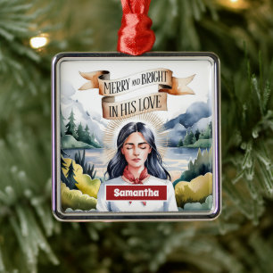 Fröhlich und hell in seiner Liebe Ornament