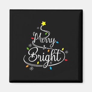 Fröhlich und hell ist die Weihnachtszeit Magnet