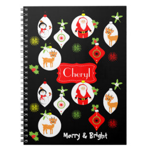 Fröhlich und hell Niedliche Weihnachtsgeschichten Notizblock