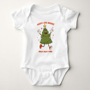 Fröhlich und hell - Tanzweihnachtsfeiertag Baby Strampler