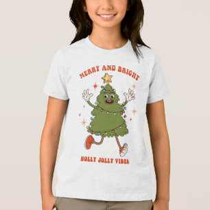 Fröhlich und hell - Tanzweihnachtsfeiertag Tri-Blend Shirt
