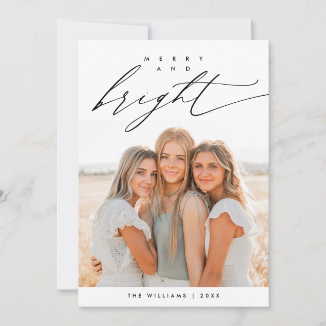 Fröhlich und hell, Weihnachten Familie Foto Layove (Vorderseite)