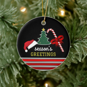 Fröhlich und hell, Weihnachten Foto Keramik Ornament