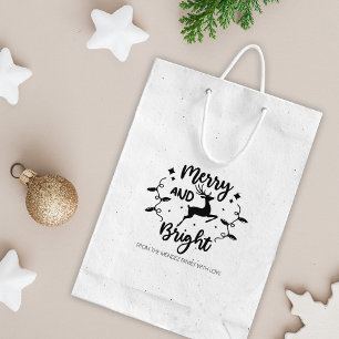 Fröhlich und hell, Weihnachtshirsche, große Famili Gummistempel