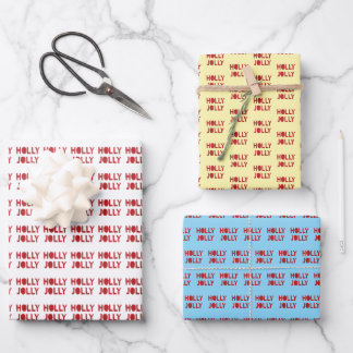 Fröhlich und lustig geschenkpapier set