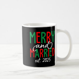 Fröhlich Verheiratet 2025 Weihnachten Design Kaffeetasse