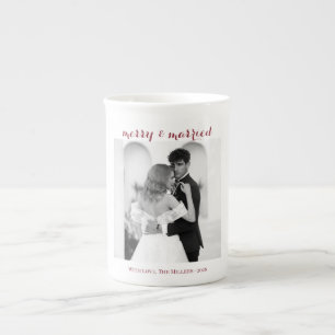 Fröhlich & Verheiratet - Personalisierter Weihnach Prozellantasse