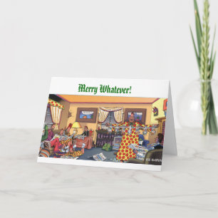 Fröhlich was auch immer! feiertagskarte