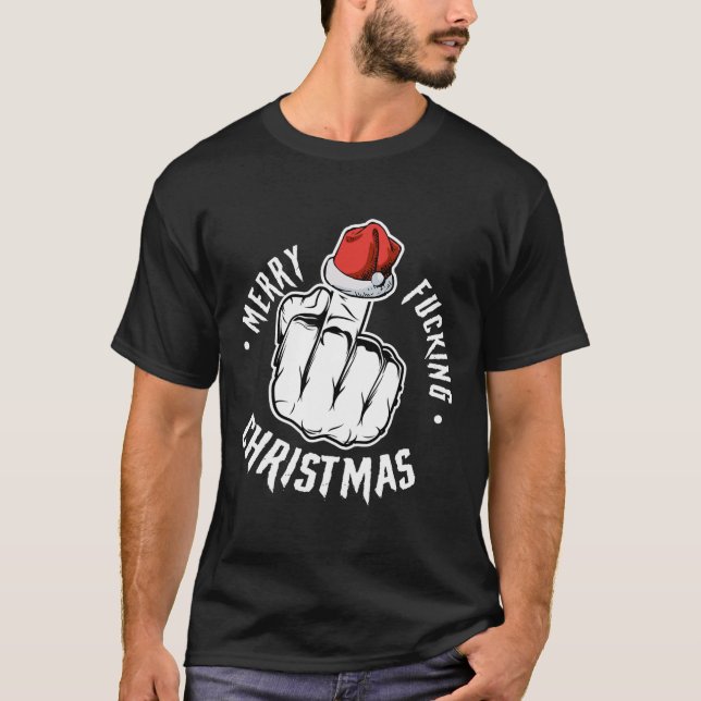 Fröhlich Weihnachten unpassende Männer Erwachsener T-Shirt (Vorderseite)