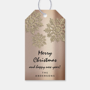 Fröhlich zur Feiertags-Geschenk-glückliches neue Geschenkanhänger