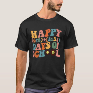 Fröhliche 100 Schultage Groovy  Präsentiert Lehrer T-Shirt