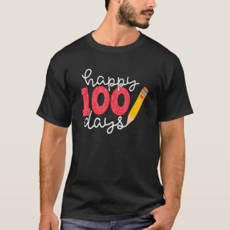Fröhliche 100 Tage Schule Für Den 100. Tag Bunt T-Shirt