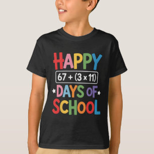 Fröhliche 100 Tage Schule Mathe-Gleichung 100. Tag T-Shirt