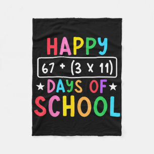 Fröhliche 100 Tage Schulfach Mathe-Gleichung 100. Fleecedecke