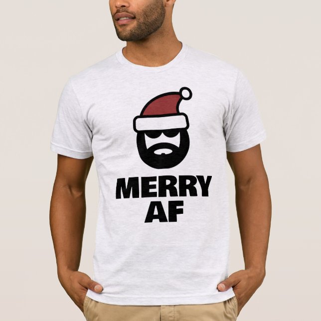Fröhliche AF lustiges Weihnachts-Shirt für Typ T-Shirt (Vorderseite)