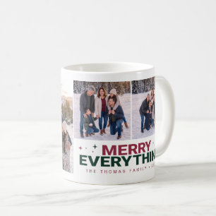 Fröhliche Alles Familienfoto Kaffeetasse