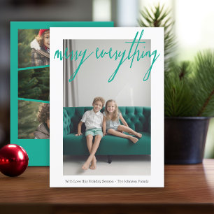 Fröhliche Alles Moderne Weihnachten 4 Foto bunt