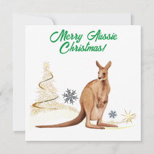 Fröhliche australische Weihnachten Känguru