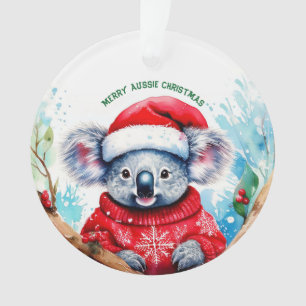 Fröhliche australische Weihnachten Koala Ornament