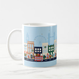 Fröhliche Avenue London Feiertags-Tasse Kaffeetasse