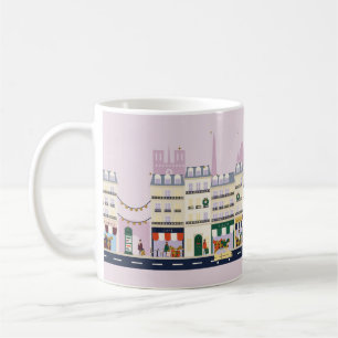 Fröhliche Avenue Paris Feiertags-Tasse Kaffeetasse