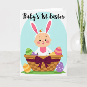 Fröhliche Babygrußkarte Karte