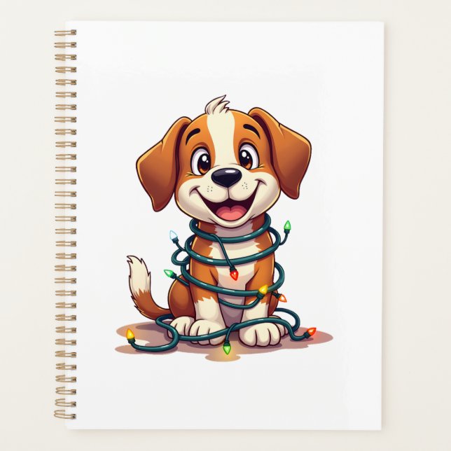 Fröhliche Beagle Lichter Planer (Vorderseite)