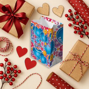 Fröhliche Blaue Herz-Feier Kleine Geschenktüte