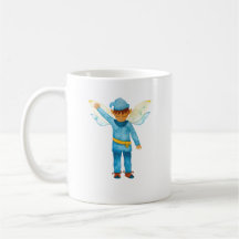 Fröhliche Blue Elf Tasse