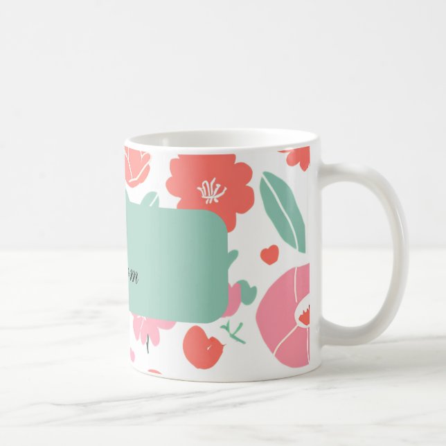 Fröhliche Blume Cups für sonnige Tage Kaffeetasse (Rechts)