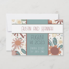 Fröhliche Blume Inspirivity UAWG Simple Elegant RSVP Karte
