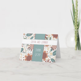 Fröhliche Blume Inspirivity Wedding Elegant Dankeskarte