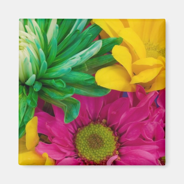 Fröhliche Blume Magnet (Vorne)