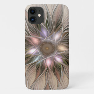 Fröhliche Blumen Abstract Beige Braun Floral Frakt Case-Mate iPhone Hülle
