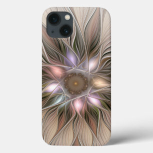 Fröhliche Blumen-Abstrakte Beige Braun Floral Frak Case-Mate iPhone Hülle