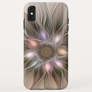 Fröhliche Blumen-Abstraktion Beige Braun Floral Fr Case-Mate iPhone Hülle