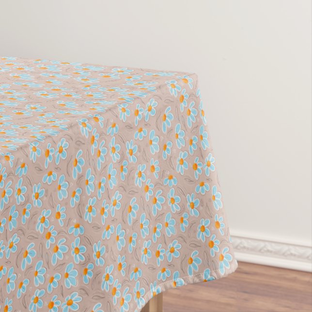 Fröhliche Blumen Tischdecke (Beispiel)
