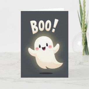 Fröhliche Boo-Grußkarte Karte