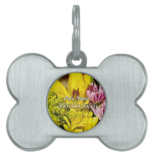 fröhliche Bouquet Painterly Pet ID Tiermarke